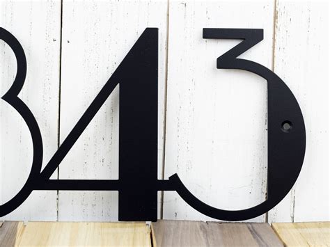 metal house numbers modern|5 in metal house numbers.